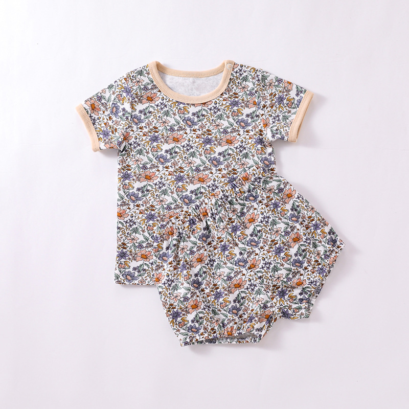 Toddler Summer Cotton Short Sleeve T-shirt and Shorts Set Baby Boys Girls Clothing Suit Two Piece Baby Outfit Clothing Set - Image 4