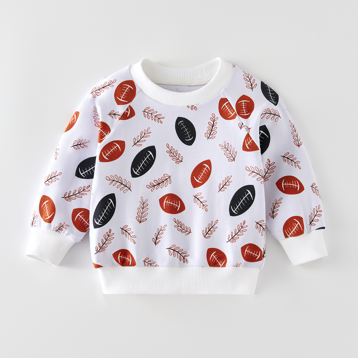 Organic Bamboo Long Sleeve Baby Sweatshirt Clothes Children Bubble Pullover T-shirt Tracksuit Clothes Newborn Top Sweatshirt - Image 3