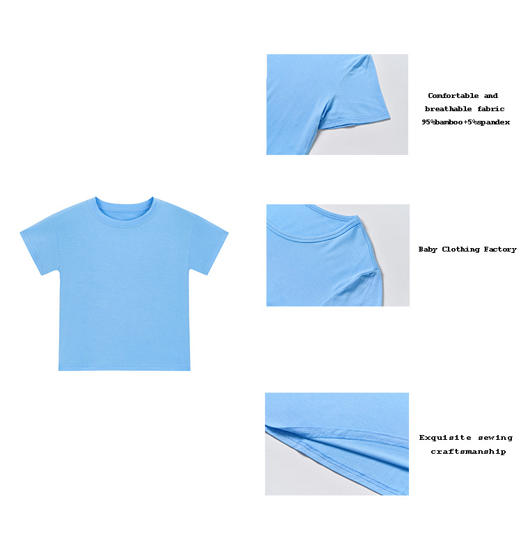 Bamboo Baby Clothes Short Sleeve Summer Plain Baby Boy Girl T-Shirts Children Tshirt Baby Top Tshirts for Kids - Image 2