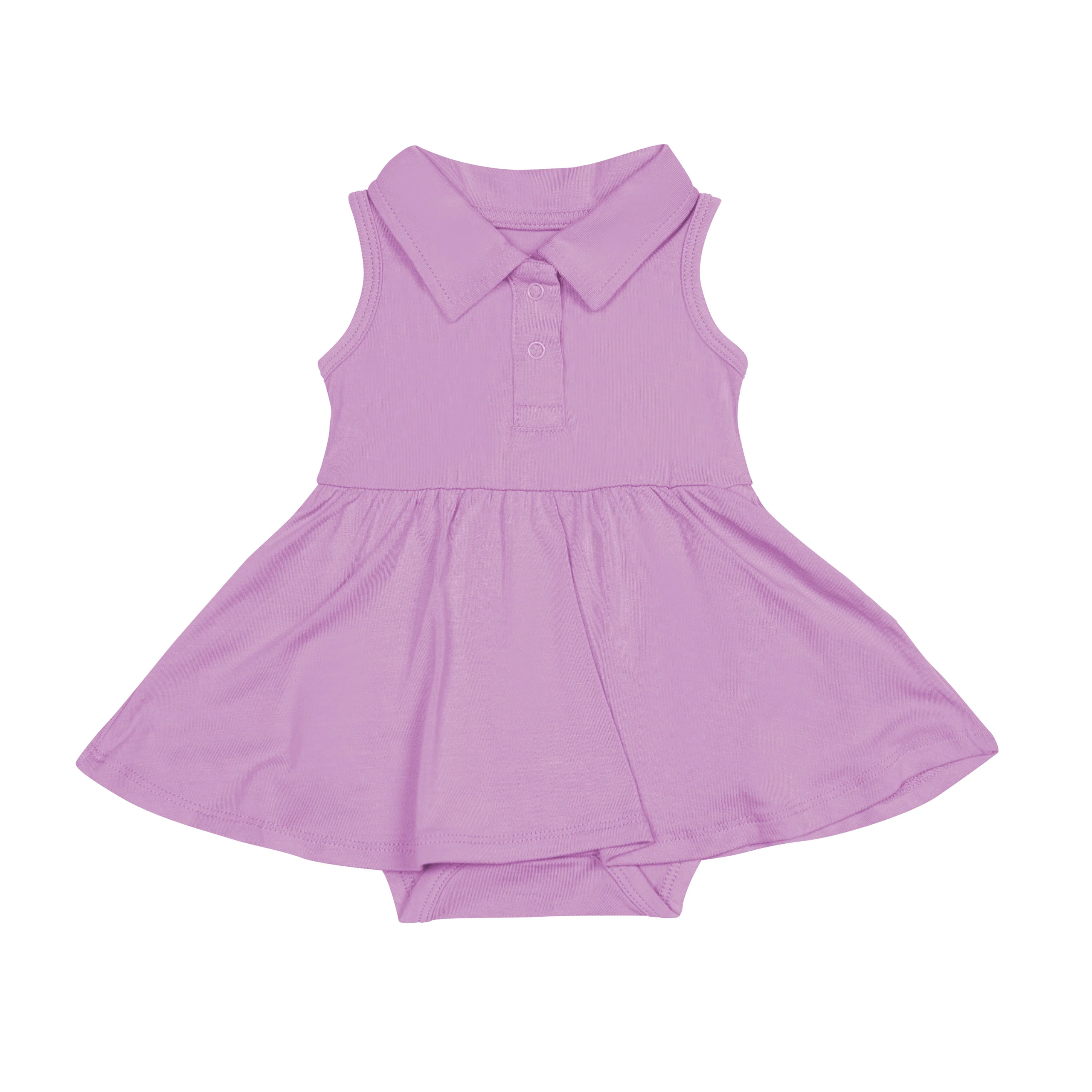 Custom 95% Bamboo 5% Spandex Baby Girls Twirl Sleeveless Polo Bodysuit Dress Casual Kids Clothes Onesie Sister Romper Dresses - Image 3