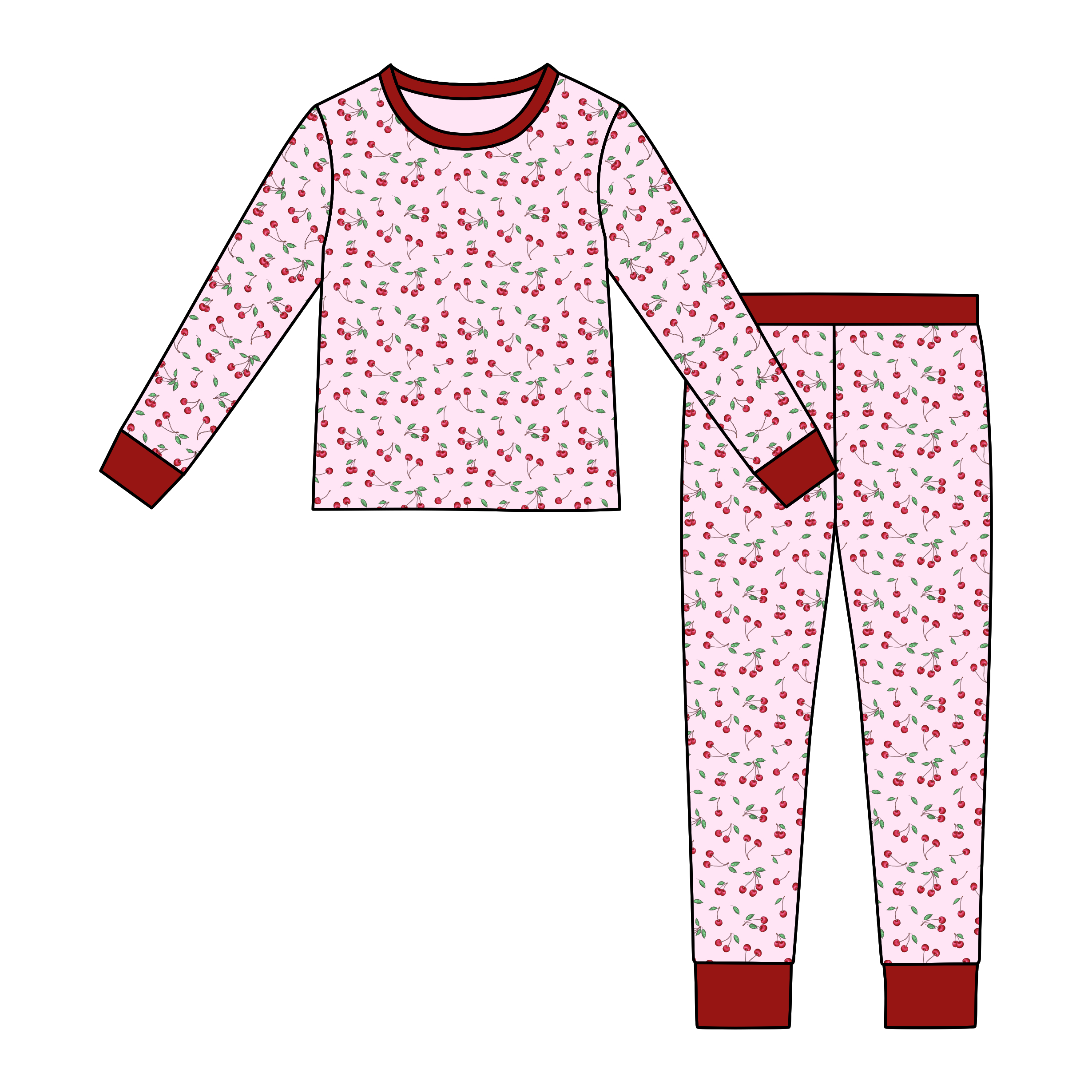 Custom Kid Bamboo Spandex Baby Children Long Sleeve Pants Two Piece Pajamas Clothes Sets Toddler Sleepsuit Pjs