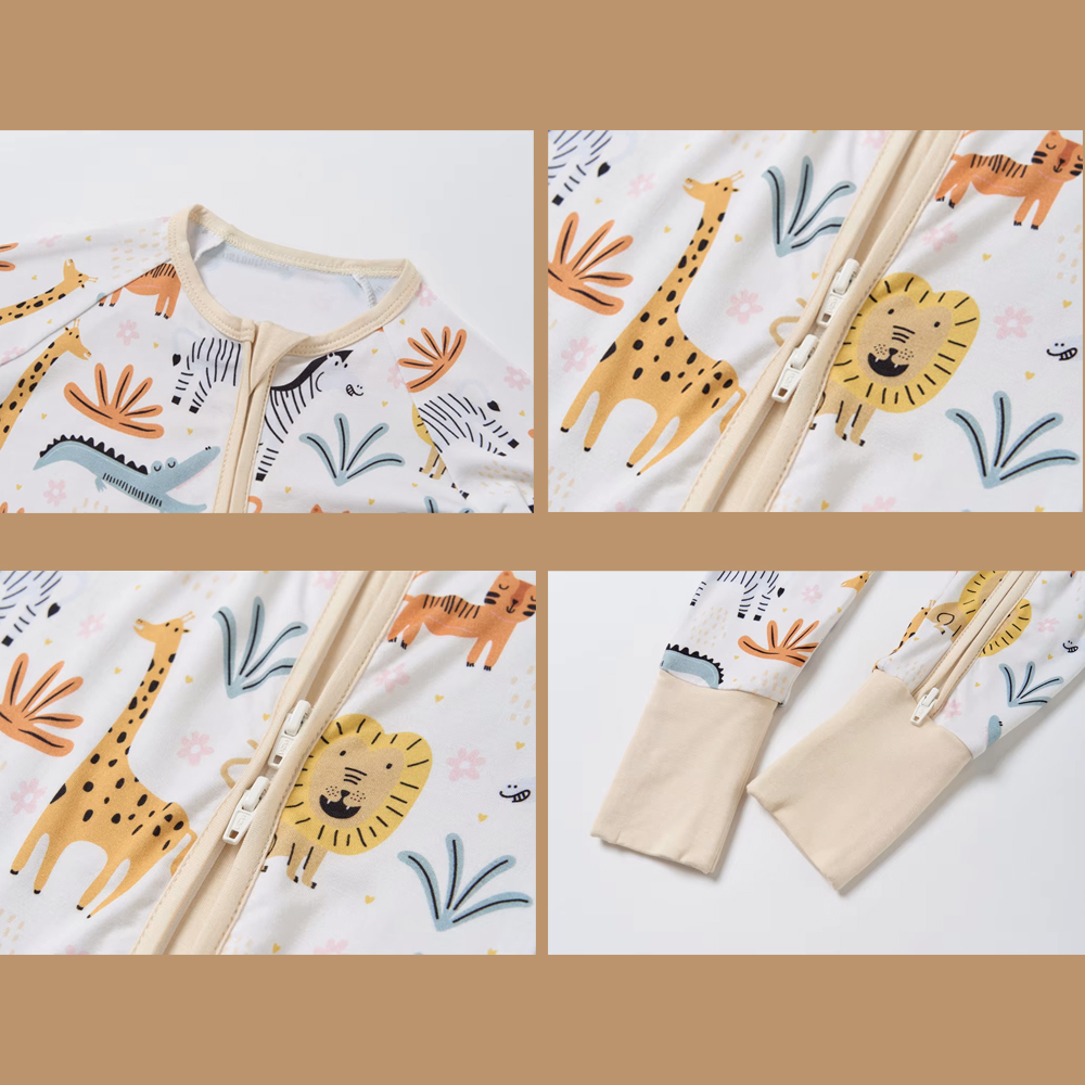 Custom Print Kid Baby Organic 95% Bamboo 5% Spandex Onesie Rompers Clothes Toddler Kid Pajamas Sleepwear Clothing - Image 5