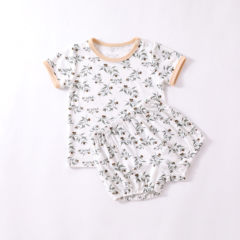 Toddler Summer Cotton Short Sleeve T-shirt and Shorts Set Baby Boys Girls Clothing Suit Two Piece Baby Outfit Clothing Set - Image 6