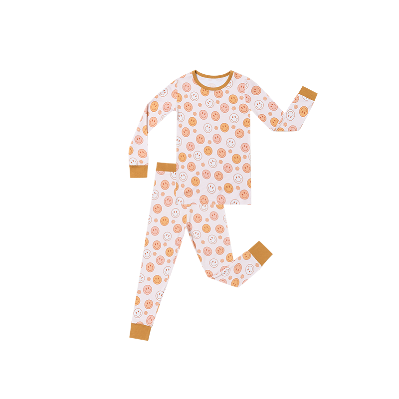 Custom Print Bamboo Baby Toddler Sleepwear Pjs Clothing Set Kid Long Sleeve Two Pieces Pajamas Sets - Image 3