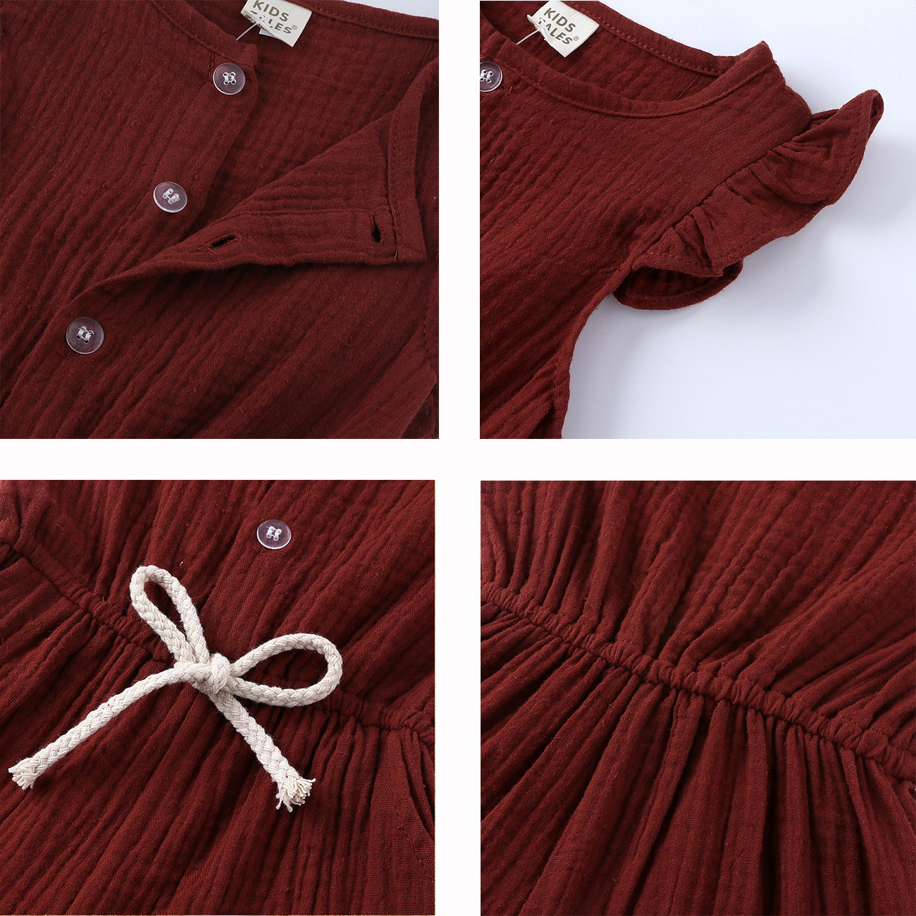 NEW Muslin Baby Clothes Sleeveless Baby Jumpsuit Children Short Romper Cotton Gauze Fly Sleeve Kids Girls One-Piece Clothing - Image 3