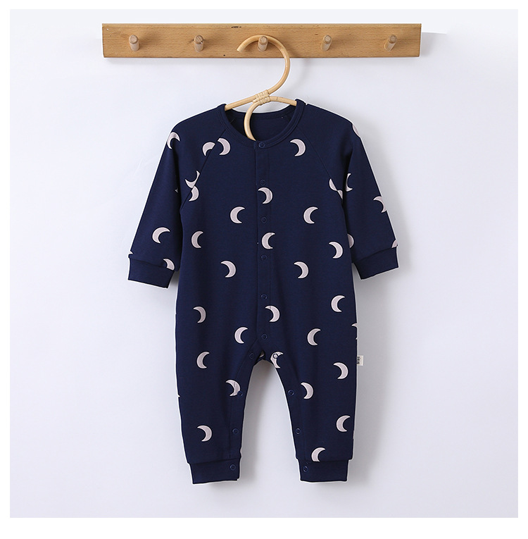 New Born Custom Long Sleeves Kids Clothes Baby Infant Rompers 100% Cotton Snap Button Romper for Baby - Image 3