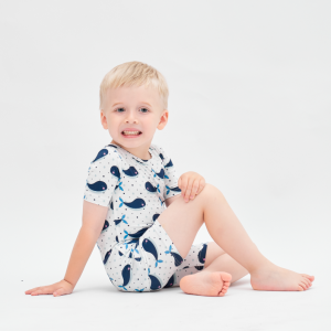 Custom Christmas Baby Bamboo Viscose Zipper Sleeper Romper Kid Halloween Pajamas Onesie Clothing Manufacturer