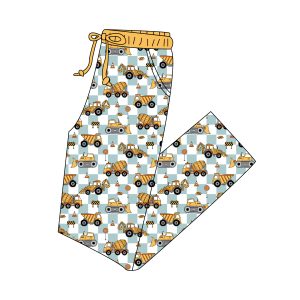 High Quality 220 Gsm Pattern Children Pajamas Pants Organic Bamboo Mama Joggers Casual Full Length Baby Girls Pajamas Trousers