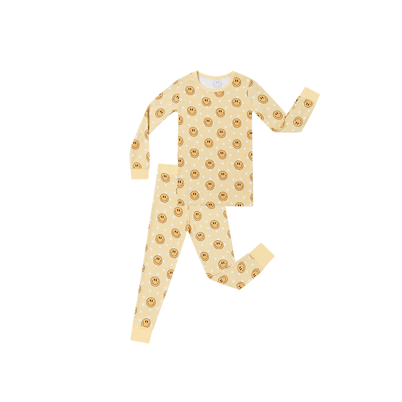 Factory Custom High Quality 2 Pieces Baby Pajamas Set Bamboo Viscose Kids Pajamas Set - Image 4