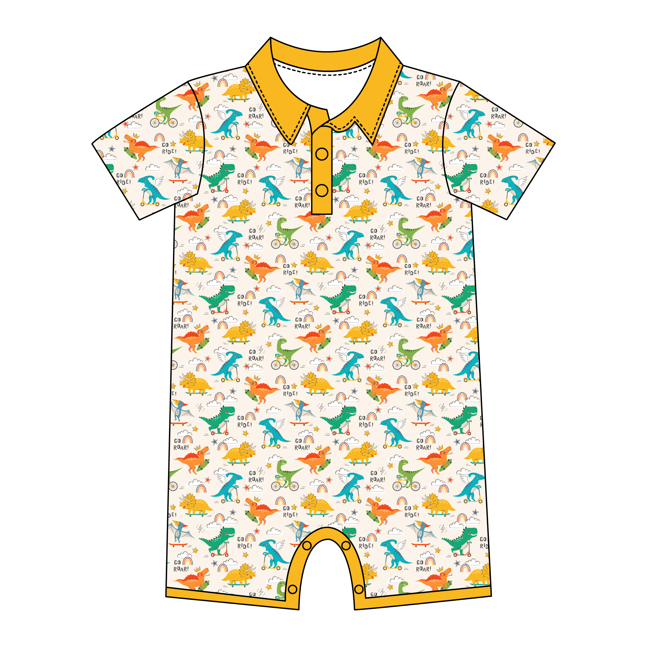 High Quality Bamboo Spandex Summer Short Sleeve Baby Romper Polo Shortall Pajama Newborn Print Pattern One Piece Kids Bodysuit - Image 3