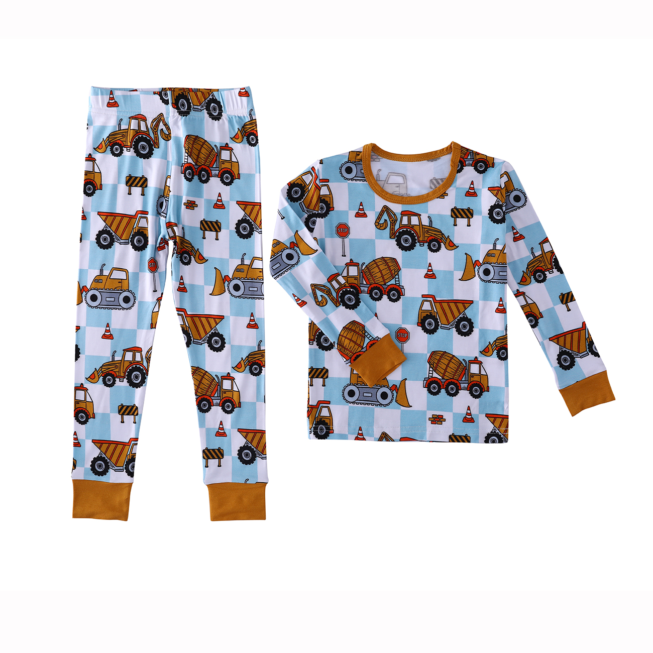 Custom Print Bamboo Baby Sleep Suit 95% Bamboo 5%Spandex Long Sleeve Kids Pajamas Clothes Set Soft Breathable Sleepwear - Image 4