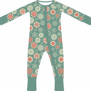 Custom Print Bamboo Baby Romper Convertible Onesie Foldable Feet Jumpsuit Toddler Kid Clothes Zippies 95% Bamboo 5% Spandex