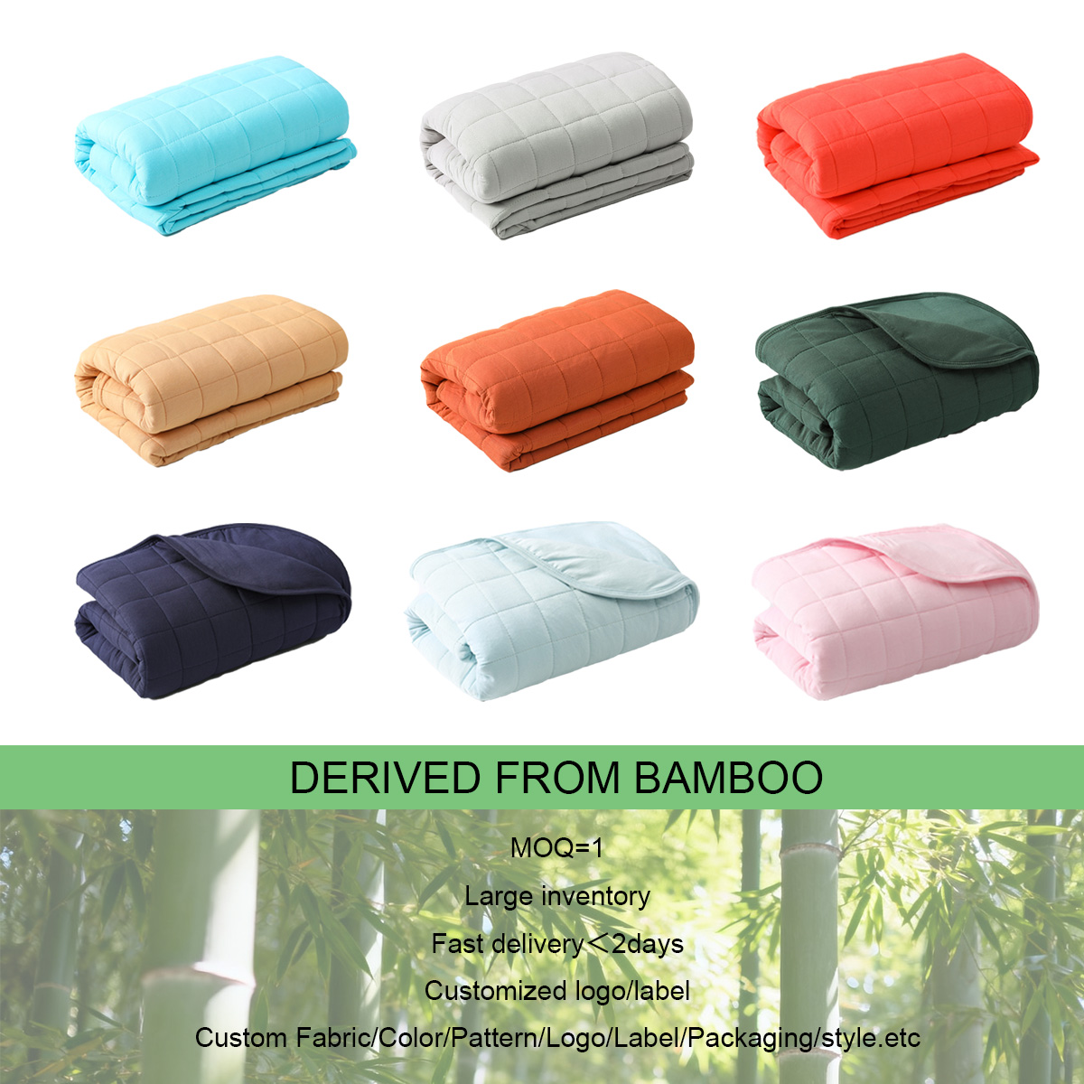 Wholesale Bamboo Baby Bedding Quilt Solid Color Wrap Newborn Lightweight Soft Comforter Sleeping Cooling Blanket All Season - Image 4