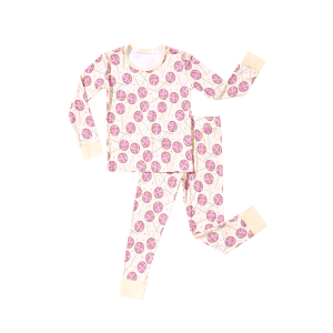 Hot Sale Custom Pattern Bamboo Baby Pajamas Kids 2 Pcs Clothes Homewear Sleepwear Set Children Unisex Bamboo Fiber Pajamas