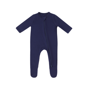 Custom Print Long Sleeve Footie Soft Bamboo Baby Romper Zipper Custom Bamboo Baby Pajamas Bamboo Baby Clothes