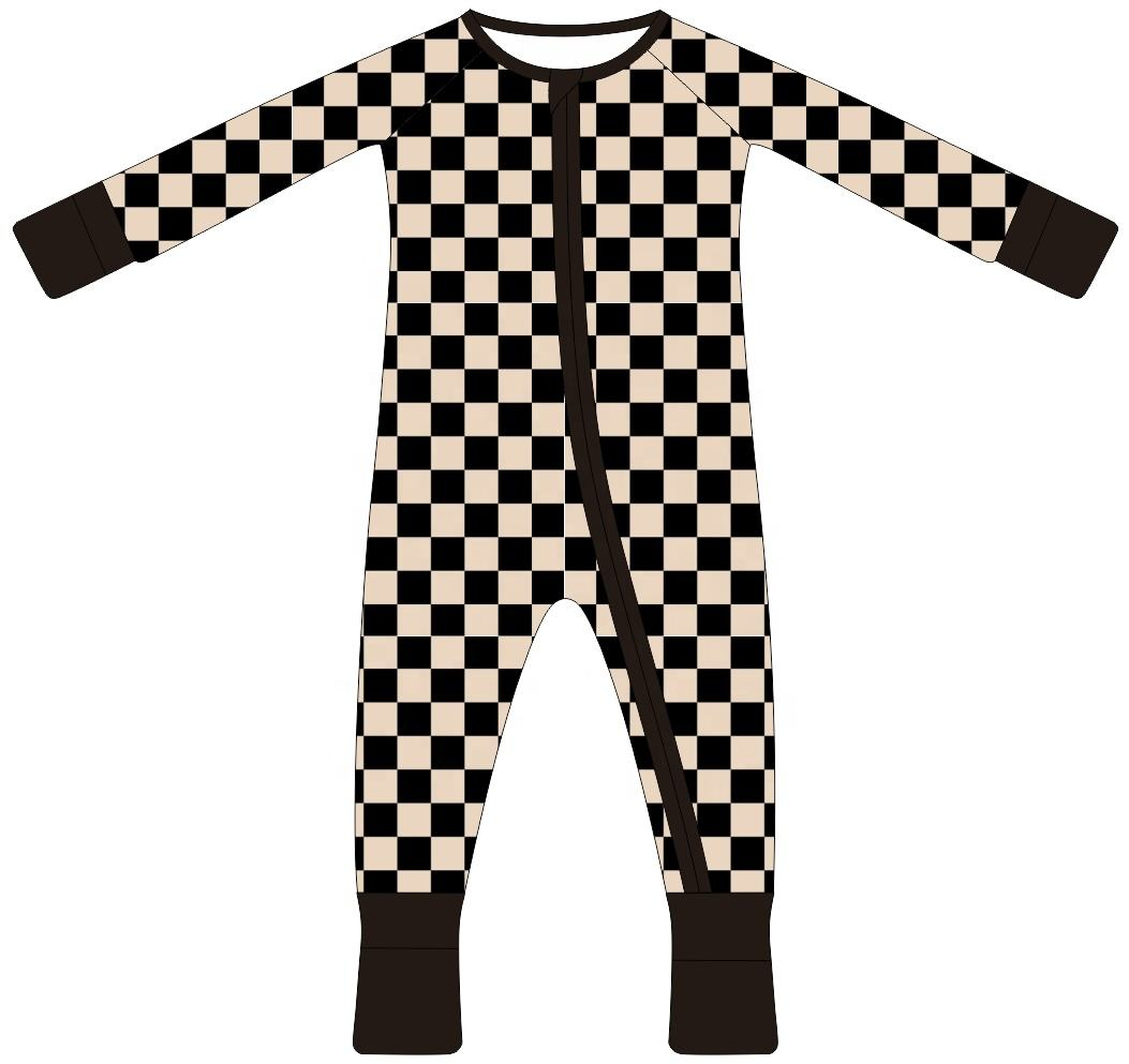 Factory Custom Print Baby Kid 95% Bamboo 5% Spandex Onesie Rompers Clothes Toddler Kid Pajamas Sleepwear Clothing for Kid - Image 2