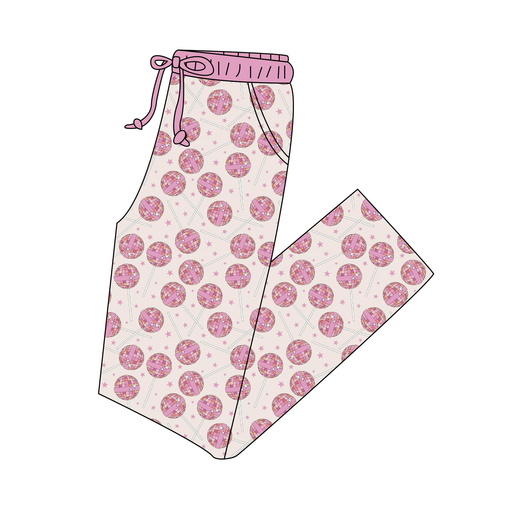 Women's Organic Bamboo Pajamas Pants Full Length Knitted 220 GSM High Waist Drawstring Loose Large Size Women Pyjamas Trousers - Image 2