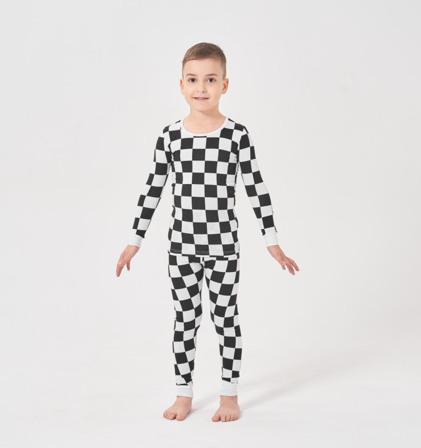 Custom Bamboo Viscose Baby Pajamas Organic 95% Bamboo 5% Spandex Two Pieces Set Sleepwear Clothes Children Kids Loungewear - Image 3