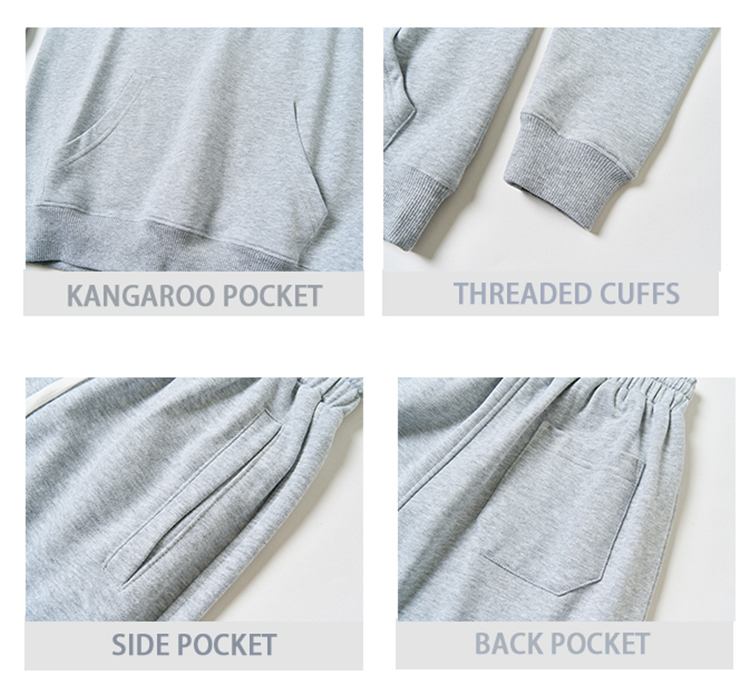 Wholesale Baby Sweatshirt Hoodies Tracksuits Sets Child Hoodie and Jogging Set French Terry Sweatpants and Hoodie Set for Kids - Image 2