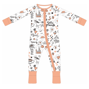 Custom Newborn Baby Infant Organic 95% Bamboo 5% Spandex Onesie Rompers Clothes Toddler Kid Pajamas Sleepwear Clothing for Baby