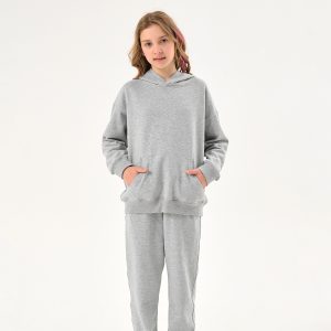 French Terry 70% Bamboo 30% Cotton Kids Bamboo Sweatshirt Baby Tracksuit Toddler Hoodies Children Jogger Set